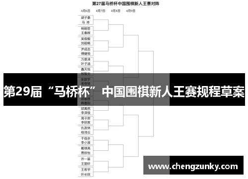 第29届“马桥杯”中国围棋新人王赛规程草案